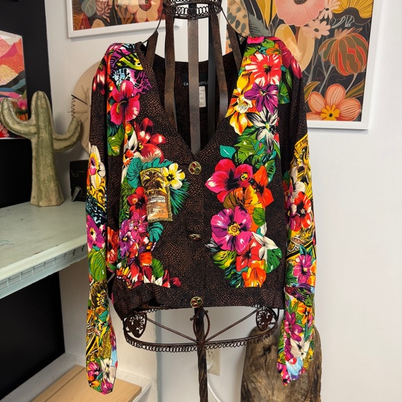 Carole Little | Vintage floral jacket | 16 - Picture 1 of 9